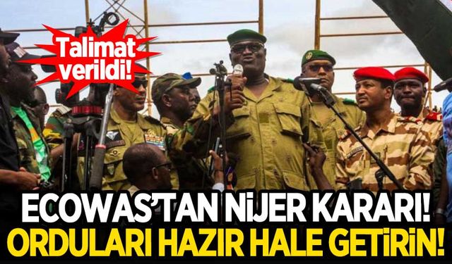 ECOWAS'tan Nijer hakkında yeni karar! Ordu harekete geçiyor...