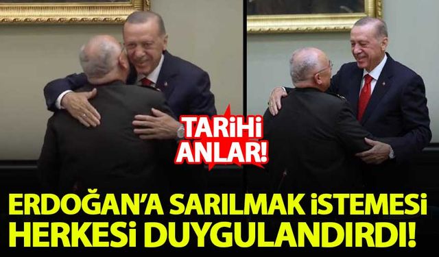 MGK sonrası duygulandıran anlar! Orgeneral Musa Avsever, Erdoğan'a böyle sarıldı...