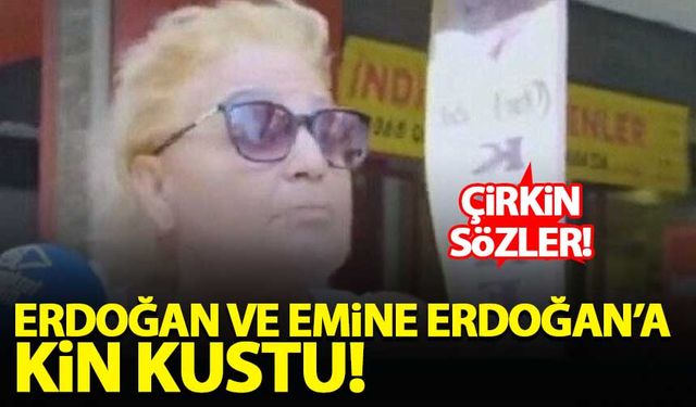 Sokak röportajında Erdoğan ve Emine Erdoğan'a kin kustu