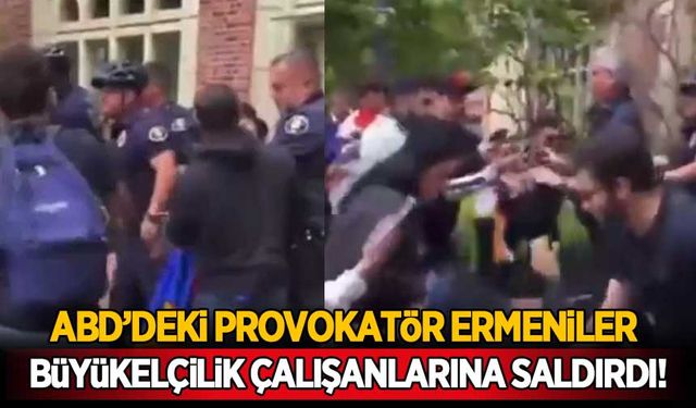 ABD'deki Ermeni provokatörler Büyükelçilik çalışanına saldırdı!