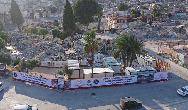 Bursa Büyükşehir Belediyesi, 752 yıllık Antakya Ulu Cami'yi yeniden inşa etmeye başladı!