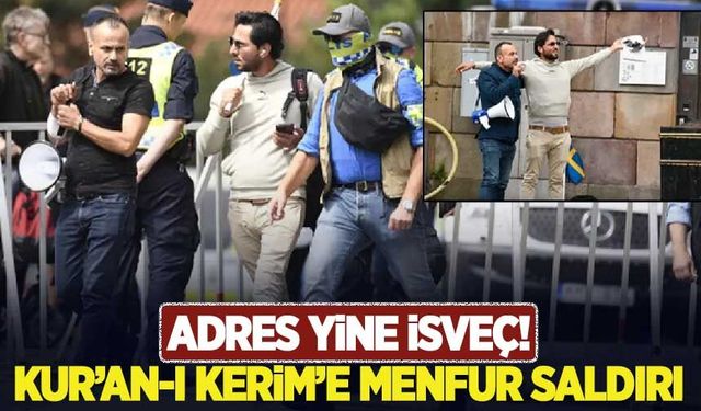Alçak saldırıda adres aynı! İsveç'te polis koruması altında Kur'an-ı Kerim'e saldırdılar