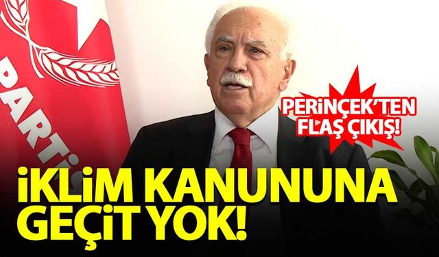 Perinçek: İklim Kanununa geçit yok