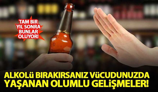 Bir yıl boyunca alkol içmeyi bırakırsanız vücudunuzda yaşanan olumlu gelişmeler!