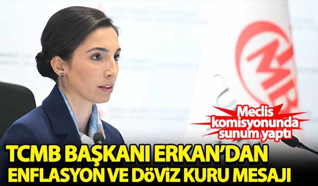 Merkez Bankası Başkanı Erkan'dan enflasyon ve döviz kuru açıklaması