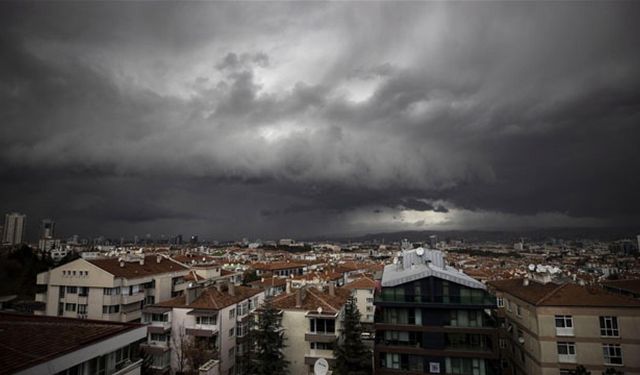 Ankara için kuvvetli sağanak uyarısı
