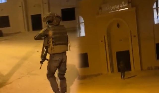 Siyonist teröristler ezan okunduğu sırada camiye ses bombası attılar