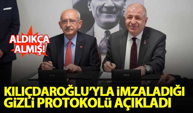 Ümit Özdağ, Kılıçdaroğlu'yla imzaladığı gizli protokolü ifşa etti