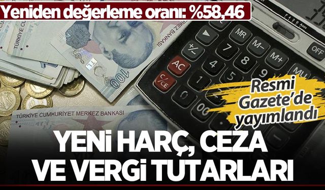 Resmi Gazete'de yayımlandı: Yeni vergi, harç ve ceza tutarları belli oldu