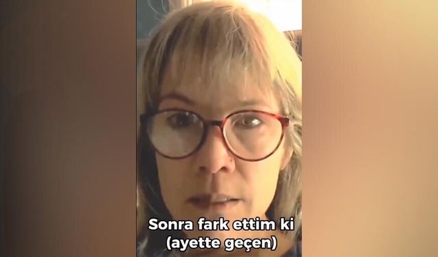 Amerikalı kadın ayeti okuyup düşüncelerini paylaştı! Filistin davasının idraklere ektiği tohum...