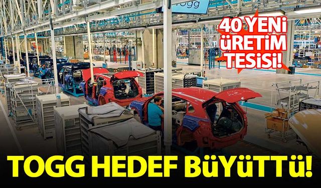 Togg hedef büyüttü! 40 yeni tedarik tesisi inşa edecek...