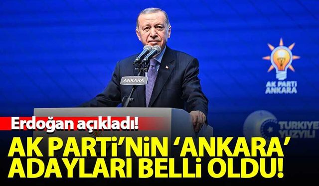 AK Parti'nin 'Ankara' adayları açıklandı!