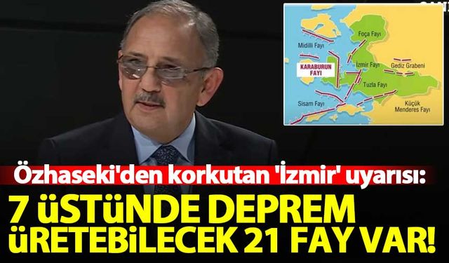 Özhaseki'den korkutan 'İzmir' uyarısı: 7 üstünde deprem üretebilecek 21 aktif fay var