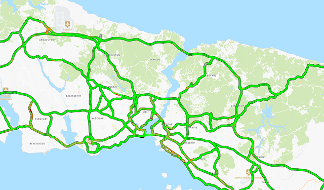 İstanbul'da seçim nedeniyle yollar boş kaldı: Yoğunluk yüzde 8 düştü