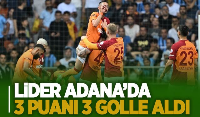 Galatasaray nefes kesen maçta hata yapmadı, Adana Demirspor'u 3 golle geçti