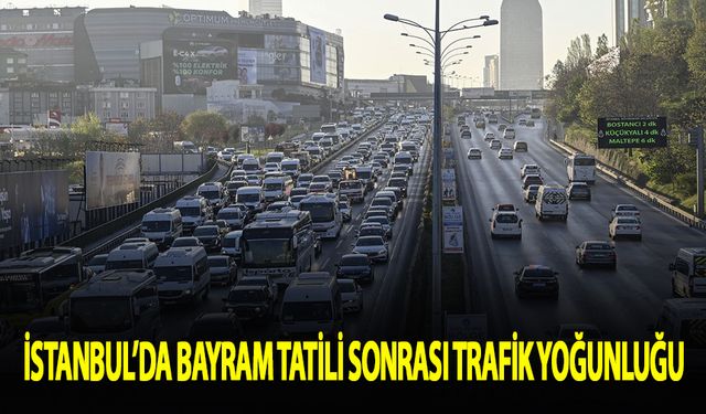 İstanbul'da ilk mesai gününde trafik yoğunluğu