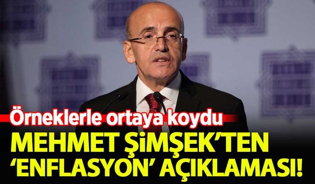 Mehmet Şimşek'ten 'enflasyon' açıklaması