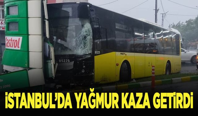 Avcılar'da İETT otobüsü 3 araca çarptı, 3 kişi yaralandı