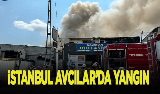 Avcılar'da hurdalık alanda yangın çıktı