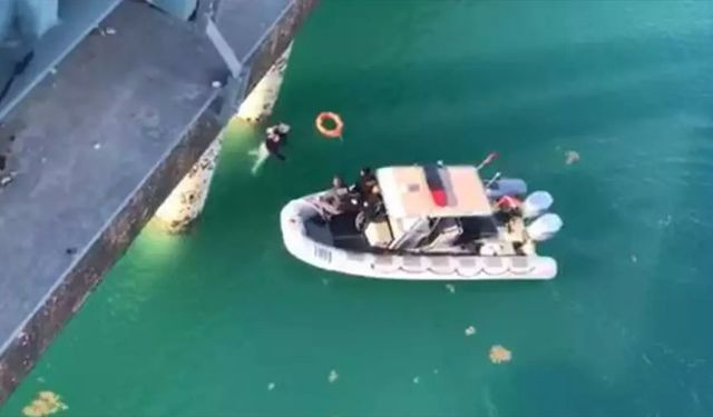 Baraj gölüne atlayan kadını su altı polisi kurtardı