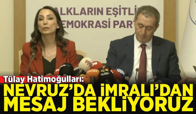Tülay Hatimoğulları: Nevruz'da İmralı'dan yeni mesaj bekliyoruz