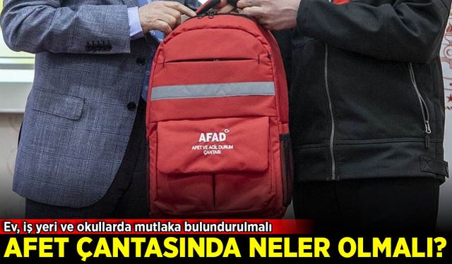 İstanbul depremi, afet çantasının önemini hatırlattı