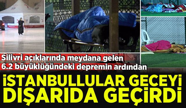 İstanbullular geceyi camiler, spor salonları ve parklarda geçirdi