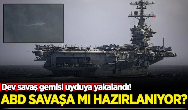 Dev savaş gemisi uyduya yakalandı! ABD savaşa mı hazırlanıyor?