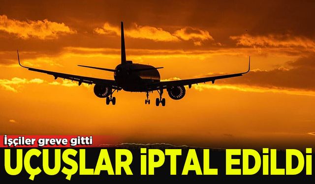 Fransa'da uçuşlar iptal edildi