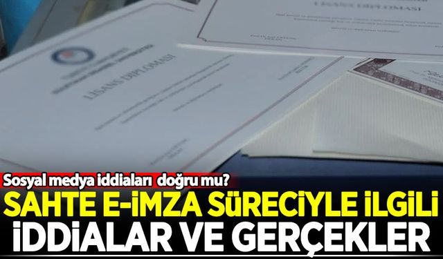 Sahte E-İmza çetesi çökertildi: İşte sahte e-imza süreciyle ilgili iddialar ve gerçekler