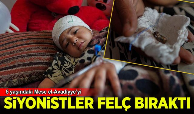 Katil İsrail'in Gazze'de hedef aldığı okulda yaralanan çocuk kısmi felç geçirdi