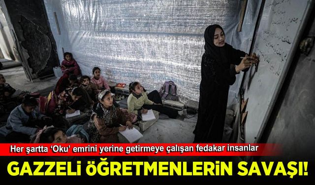 Gazzeli gönüllü öğretmenler bir neslin kaybolmaması için mücadele ediyor