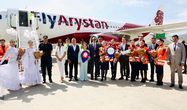 Gazipaşa-Alanya Havalimanından Kazakistan'a direkt uçuşlar başladı