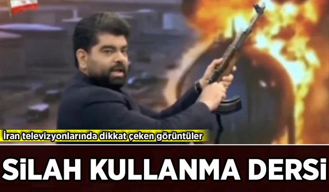 İran Devlet Televizyonunda gündem olan görüntüler: Silah kullanma dersi!