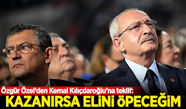 Özgür Özel’den Kemal Kılıçdarıoğlu’na teklif: Kazanırsa elini öpüp yanında gezeceğim