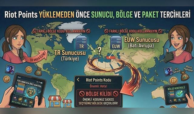 LoL RP Yüklemeden Önce Bölge ve Sunucu Kontrolü