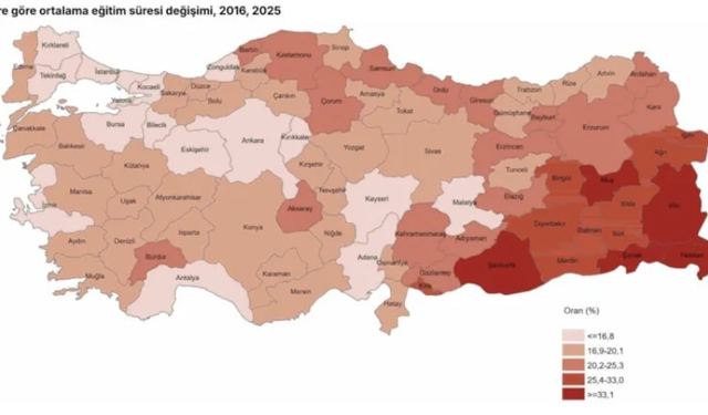 TÜİK açıkladı: Eğitim süresinin en yüksek olduğu il Ankara odu