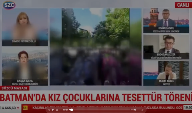 Sözcü TV'de Başörtüsü hazımsızlığı! Minik yavrularımızı hedef aldılar...