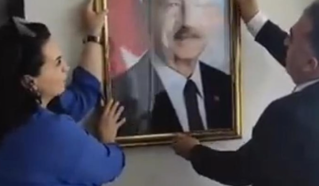 CHP Erzurum'da devir teslim: Kılıçdaroğlu'nun fotoğrafları asıldı