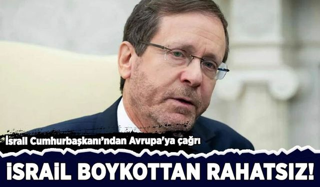 İşgalci İsrail Cumhurbaşkanı boykottan rahatsız: Avrupa'ya çağrıda bulundu