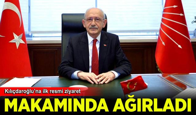Kılıçdaroğlu makamına geri döndü, ilk ziyaretçisi iki Başkan oldu