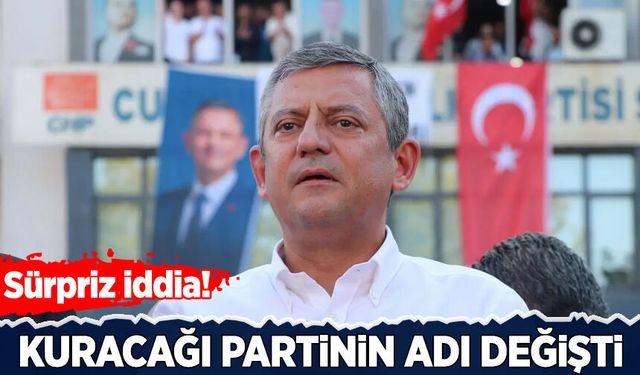 Özgür Özel'in kuracağı partinin adı değişti!