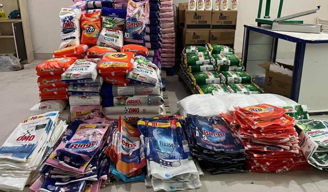 Ankara'da 3 ton sahte deterjan ele geçirildi