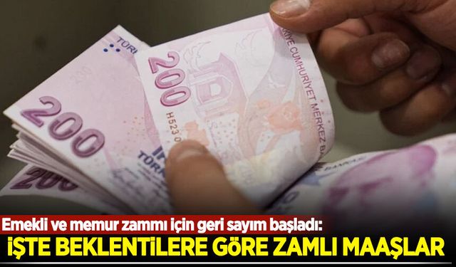 Emekli ve memur zammı için geri sayım başladı! İşte beklentilere göre zamlı maaşlar...