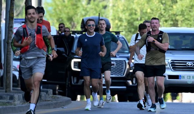 Fransa Cumhurbaşkanı Macron, Ankara'da koşu yaptı