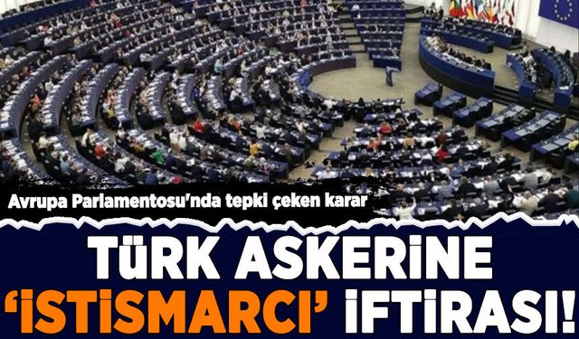 Avrupa Parlamentosu'nda tepki çeken karar: Türk askerine 'istismarcı' iftirası!