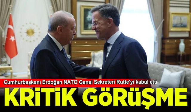 Cumhurbaşkanı Erdoğan NATO Genel Sekreteri Rutte'yi kabul etti