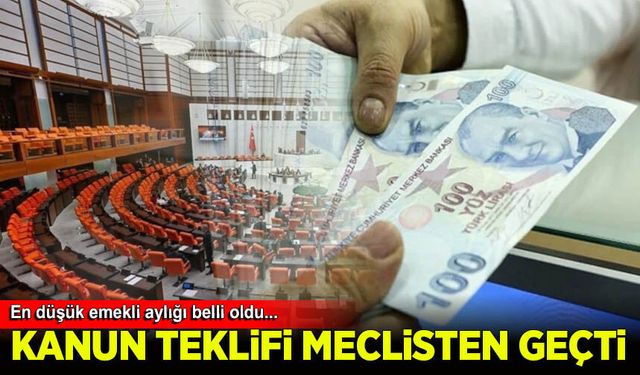 En düşük emekli aylığının artırılmasını da içeren kanun teklifi komisyondan geçti