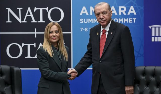 İtalya Başbakanı Meloni'den Cumhurbaşkanı Erdoğan'a NATO Zirvesi tebriği