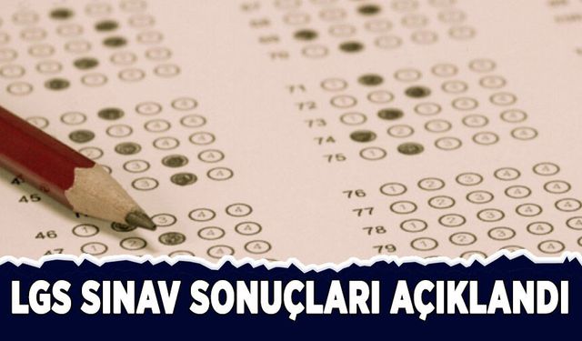 LGS merkezi sınav sonuçları açıklandı